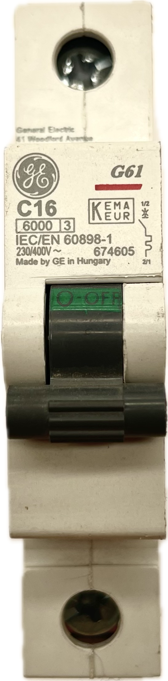 Featured image for “674605 Mini Interruptor 1P 6A REDLINE GE”