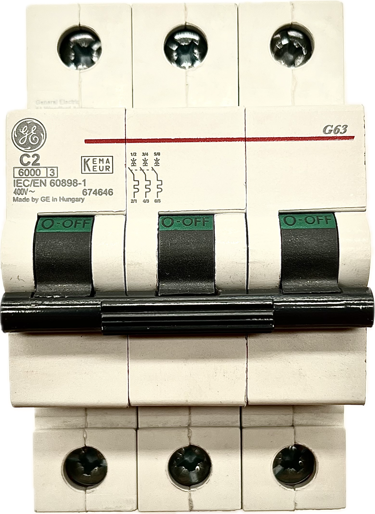 Featured image for “674646 Mini Interruptor 3P 2AMP MARCA GE”