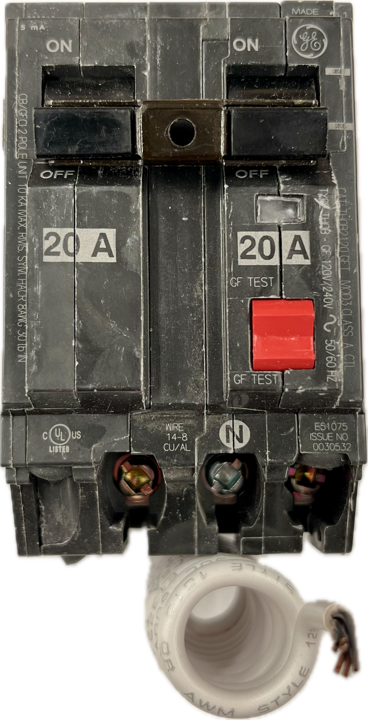 Featured image for “THQB 2120GF Interruptor 2P 20A 120V 10KAIC GE”