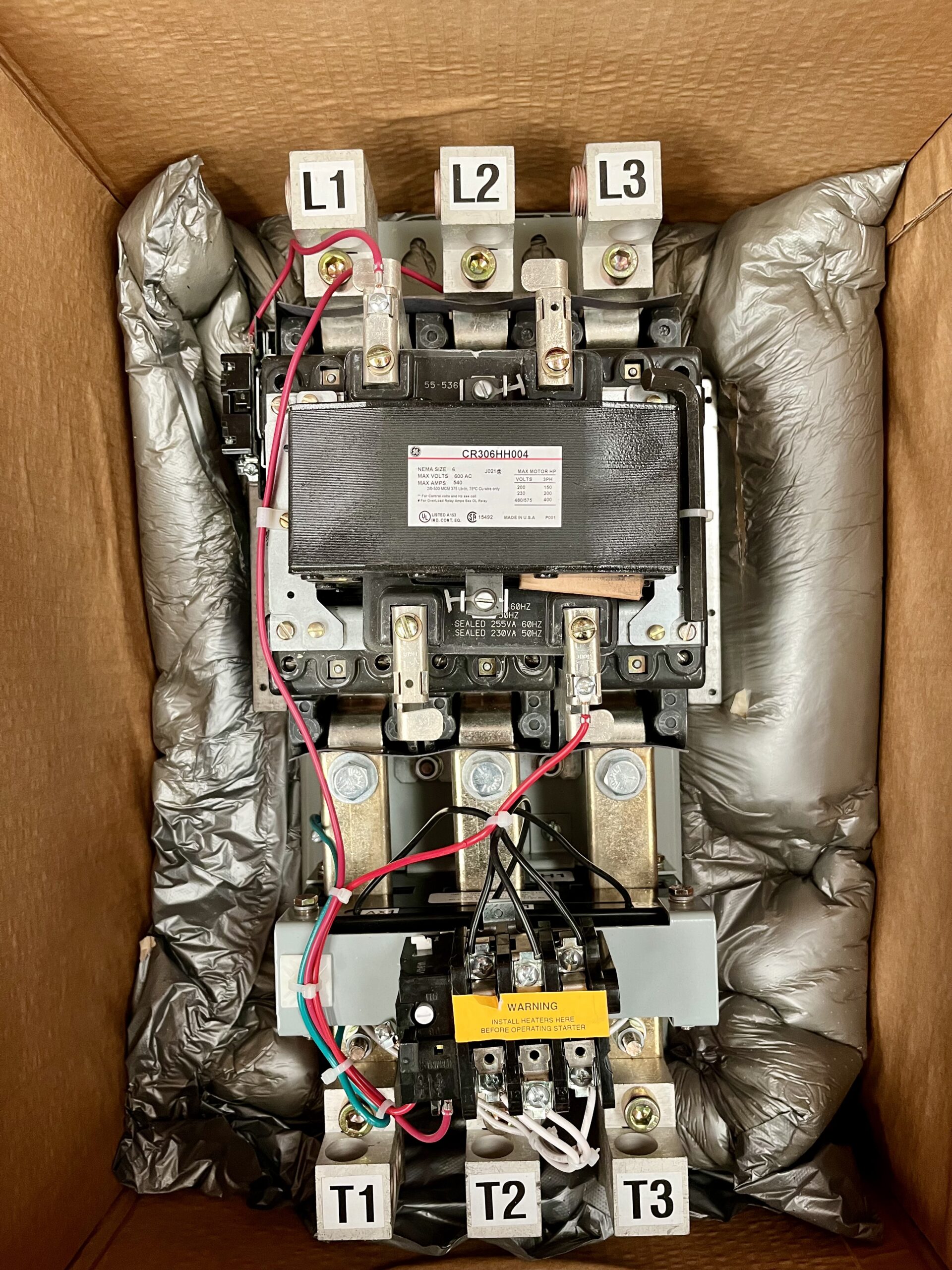 Featured image for “CR306HH004 Contactor T-6 con Bobina EN 440V GE”